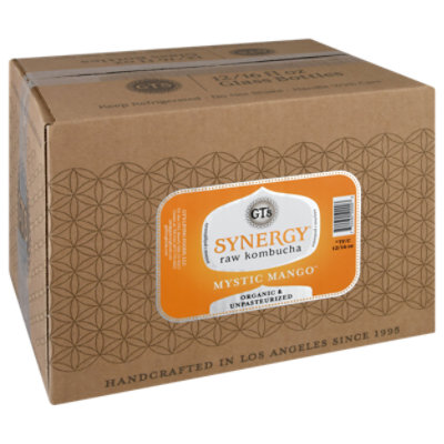 GTs Enlightened Kombucha Organic & Raw Mystic Mango - Case - Image 1