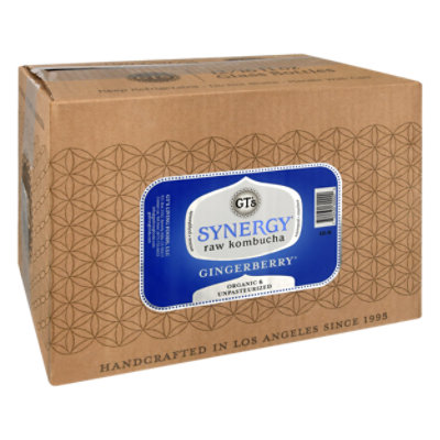 GTs Synergy Organic Kombucha Gingerberry 12 Count - 16 Fl. Oz. - Image 1