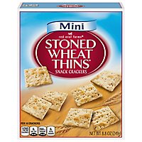 Red Oval Farms Stoned Wheat Thins Crackers Wheat Mini - 8.8 Oz - Image 3