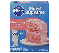 Pillsbury Moist Supreme Cake Mix Premium Strawberry - 15.25 Oz