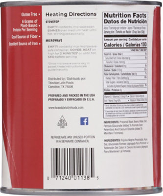 Teasdale Beans Black Can - 29 Oz - Image 5