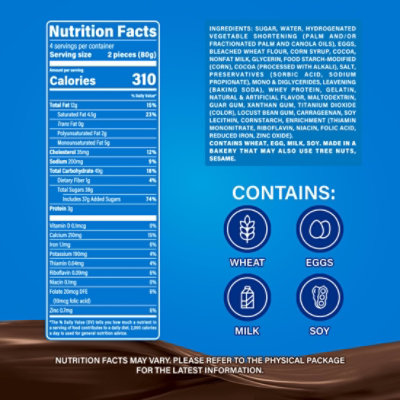 Marinela Pinguinos Chocolate Crème Filled Cupcakes - 8 - 11.28 Oz - Image 5