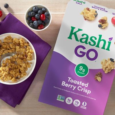 Kashi GO Vegan Protein Toasted Berry Crisp Breakfast Cereal - 14 Oz - Image 3