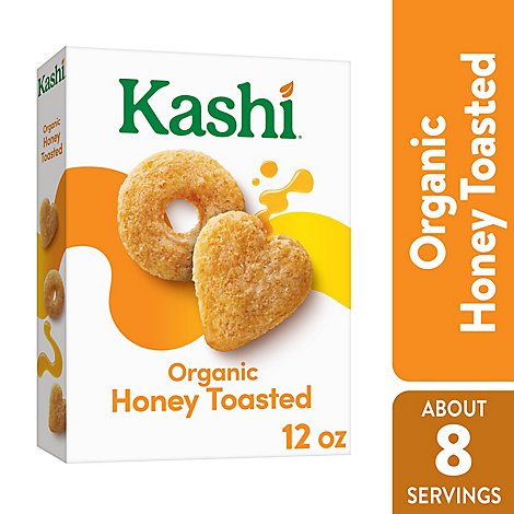 Kashi Organic Vegetarian Protein Honey Toasted Breakfast Cereal - 12 Oz