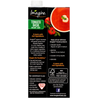 Imagine Organic Soup Creamy Tomato Basil - 32 Fl. Oz. - Image 5