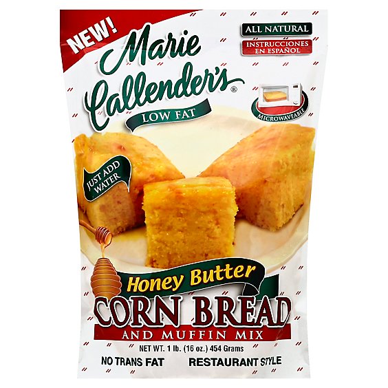 Marie Callenders Corn Bread and Muffin Mix Restaurant Style Honey Butter - 16 Oz