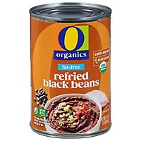O Organics Organic Beans Refried Black Fat Free Can - 16 Oz
