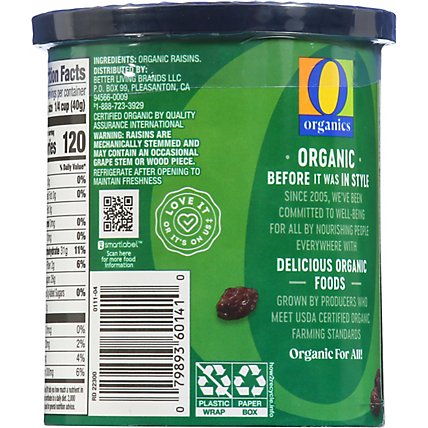 O Organics Organic Raisins Seedless Can - 12 Oz - Image 6