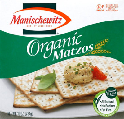 Manischewitz Organic Matzos - 10 Oz - Image 1
