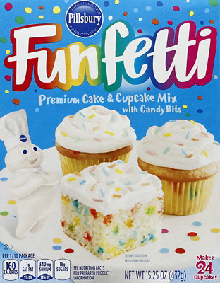 Pillsbury Funfetti Cake Mix Premium With Candy Bits - 15.25 Oz