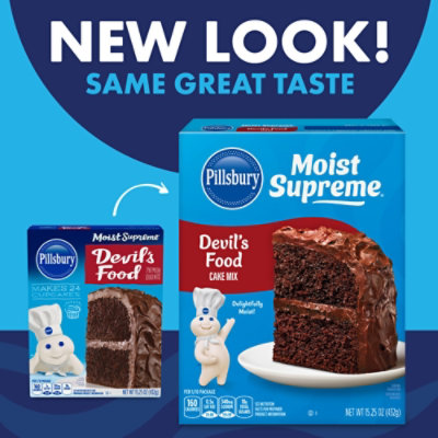 Pillsbury Moist Supreme Cake Mix Premium Devils Food - 15.25 Oz - Image 2