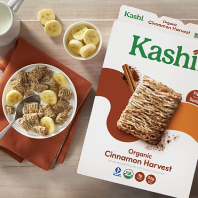 Kashi Organic Vegan Protein Cinnamon Harvest Breakfast Cereal - 16.3 Oz - Image 3