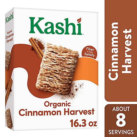 Kashi Organic Vegan Protein Cinnamon Harvest Breakfast Cereal - 16.3 Oz