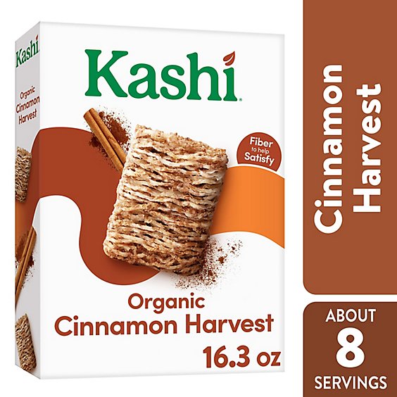 Kashi Organic Vegan Protein Cinnamon Harvest Breakfast Cereal - 16.3 Oz