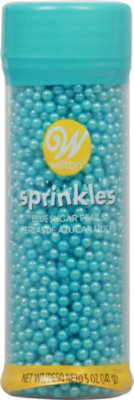 Wilton Sprinkles Blue Sugar Pearls - 5 Oz - Image 2