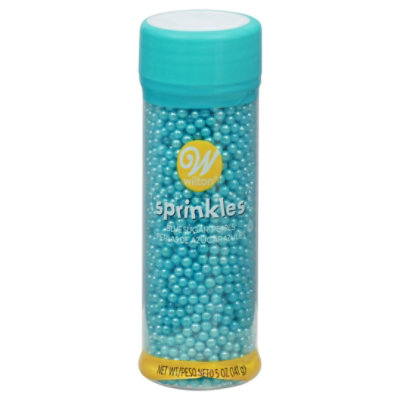 Wilton Sprinkles Blue Sugar Pearls - 5 Oz
