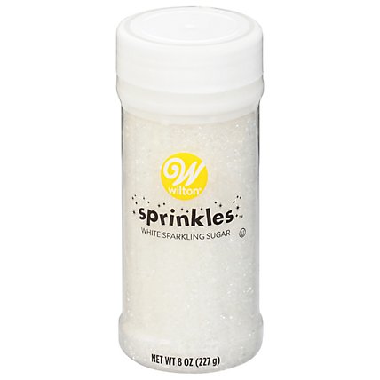 Wilton Sprinkles White Sparkling Sugar - 8 Oz - Image 2
