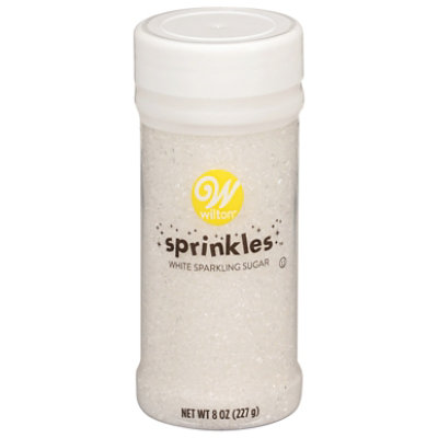 Wilton Sprinkles White Sparkling Sugar - 8 Oz - safeway