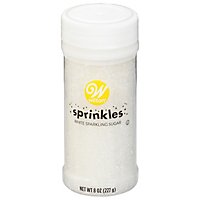 Wilton Sprinkles White Sparkling Sugar - 8 Oz - Image 1