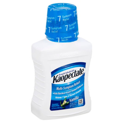 Kaopectate Anti-Diarrheal Upset Stomach Reliever Multi-Symptom Relief Vanilla Regular - 8 Fl. Oz.