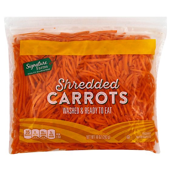Signature Farms Carrots Shredded - 10 Oz