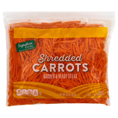 Signature Farms Carrots Shredded 10 Oz Safeway