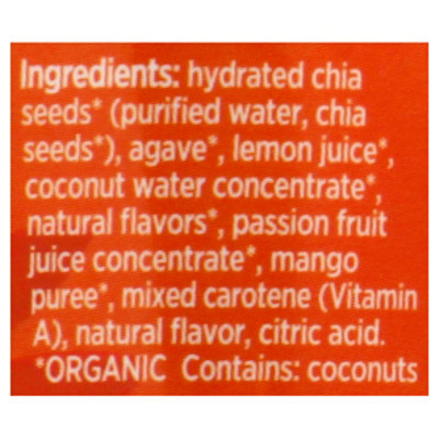 Mamma Chia Organic Vitality Beverage Coconut Mango - 10 Fl. Oz. - Image 5