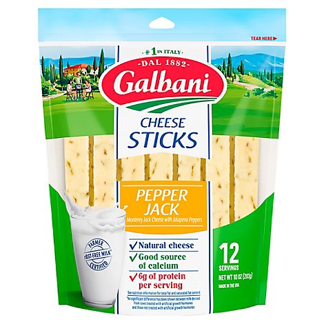 Galbani Pepper Jack Cheese Sticks - 10 Oz