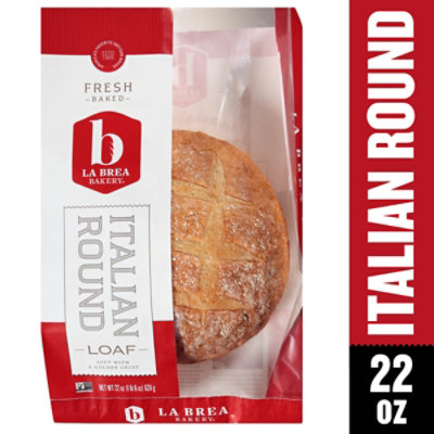 La Brea Bakery Bread Loaf Italian Round - 22 Oz - Carrs