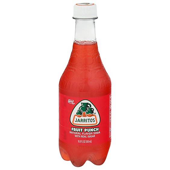 Jarritos Soda Fruit Punch Bottle - 16.9 Fl. Oz.