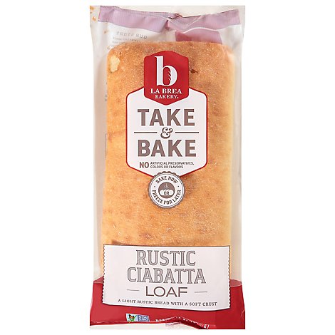 La Brea Bakery Take & Bake Rustic Ciabatta Loaf Bread - 12 Oz.
