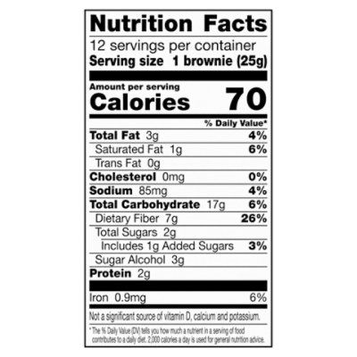 Fiber One Brownies 70 Calories Chocolate Fudge - 12-0.89 Oz - Image 3