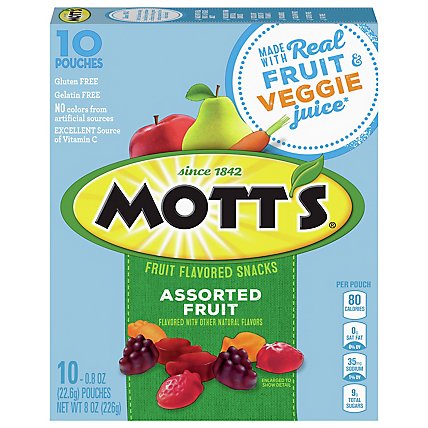Motts Fruit Flavored Snacks Medleys Assorted Fruit - 10-0.8 Oz - Image 3