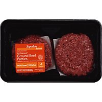 Signature Farms Beef Ground Beef Patties 80% Lean 20% Fat 4 Count - 1.33 Lb - Image 2