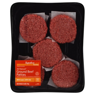 Ground Beef 80% Lean 20% Fat Value Pack - 3 Lbs.