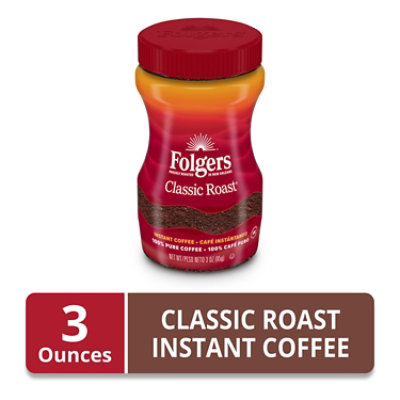 Folgers Coffee Instant Classic Roast - 3 Oz - Image 2