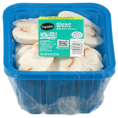 Signature Select White Sliced Mushrooms - 8 Oz