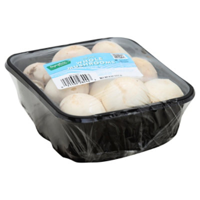 Signature Farms White Whole Mushrooms - 8 Oz