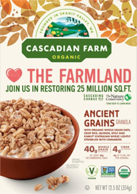 Cascadian Farm Organic Granola with a Touch of Quinoa Spelt and Kamut Khorasan Wheat - 12.5 Oz - Image 2