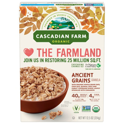 Cascadian Farm Organic Granola with a Touch of Quinoa Spelt and Kamut Khorasan Wheat - 12.5 Oz