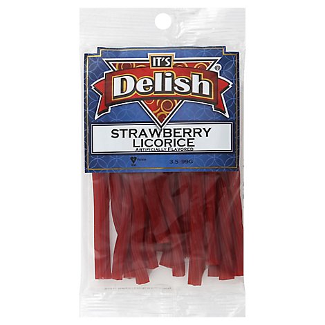 Its Delish Bits Strawberry Licorice - 3.5 Oz