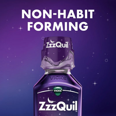 Vicks ZzzQuil Nighttime Sleep Aid Liquid Warming Berry - 12 Fl. Oz. - Image 5