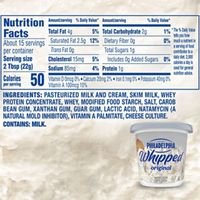 Philadelphia Original Whipped Cream Cheese Spread Tub - 12 Oz - Image 6