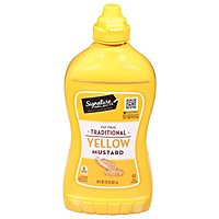 Signature SELECT Mustard Traditional Yellow Bottle - 20 Oz - Image 4