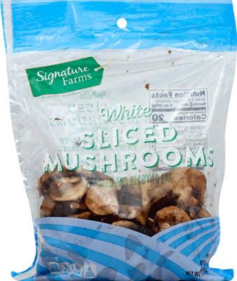 Signature Select/Farms Mushrooms White Sliced Prepacked Bag - 10 Oz - Image 2