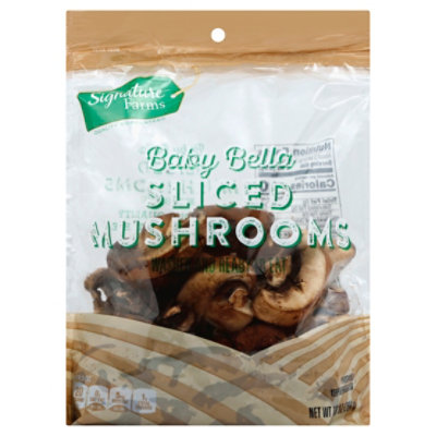 Signature Select/Farms Mushrooms Crimini Brown Baby Bella Sliced - 10 Oz - Image 1