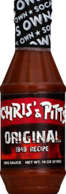 Chris & Pitts Sauce BBQ Original - 18 Oz - Image 2