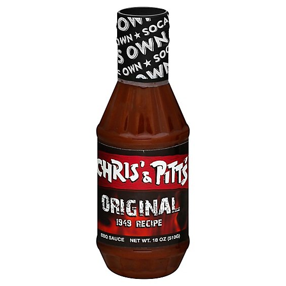 Chris & Pitts Sauce BBQ Original - 18 Oz