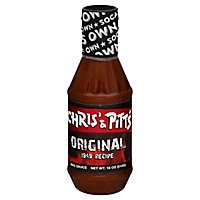 Chris & Pitts Sauce BBQ Original - 18 Oz - Image 1