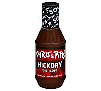 Chris & Pitts Sauce BBQ Hickory - 18 Oz